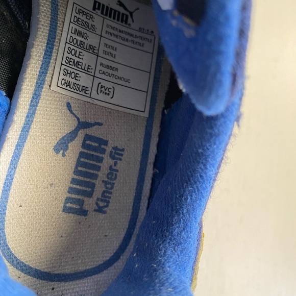 Boys Navy/Yellow Puma Sneakers Size 11.5 - Picture 8 of 8